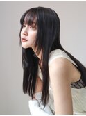 フェイスレイヤー姫カット/ナチュラルモード/暗髪【自由が丘】