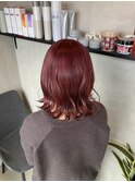 春カラー ガーネット ピンクブラウン チェリーレッド
