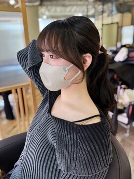 アリスバイアフロート 自由が丘(ALICe by AFLOAT) 結んでも可愛い顔まわりカット【自由が丘】