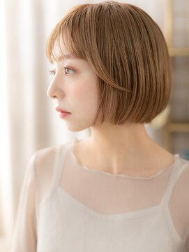 カバーヘア ブリス 戸田公園西口店(COVER HAIR bliss) 大人金髪ハイトーンカラーボブショートTc1戸田公園20代30代40代