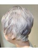 グレイショート×ヘアマニキュア×ローライト