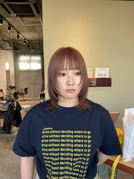 ニト ステップ(nito step) pink beige × face  layer