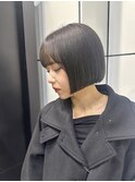 トーンダウンカラー×ボブカット