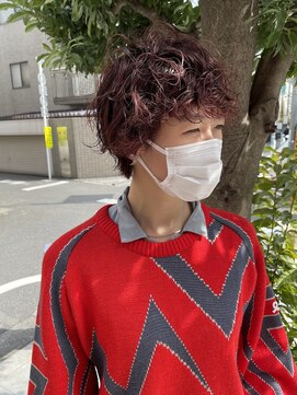 キーチェ 梅田中崎町(keych) マッシュショート/ブリーチパーマ[中崎町/梅田駅］