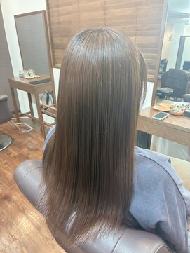 セレスト 心斎橋店(CELESTE) 髪質改善クオライン縮毛矯正+　TOKIOトリートメント　￥18000