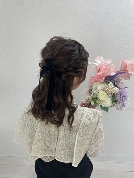 ハーフアップ♪