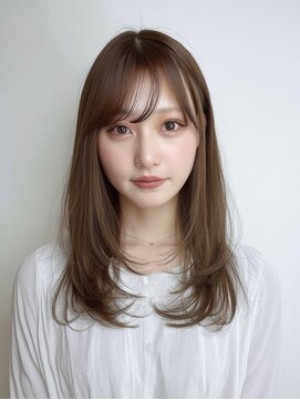 アンドレイ 表参道(andrey) 着物ヘア/ダークアッシュ/ミディアムレイヤーカット/表参道