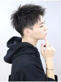 ツーブロック刈り上げ大人30代男性ソフトツイストパーマ