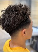 MEN’S HAIR/サーフカール/刈り上げセンターパート/有楽町