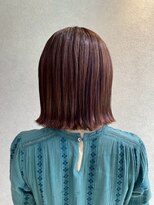 ココ(qoqo)&nbsp;切りっぱなしボブ　外ハネスタイル