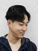 センターパート×ニュアンスパーマ｜好印象ヘア
