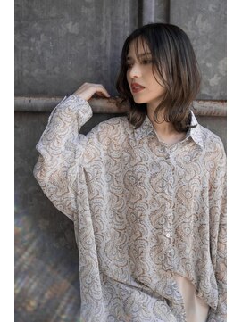 ヘアーラニッシュ 船橋店(hair Lanish) 大人のバニラページュxバレイヤージュカラー/20代30代40代