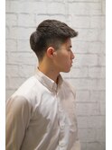 ビジネス刈り上げアップバングショート