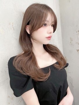 ロンド リリー 銀座(Lond Lily) 結べるレイヤーカット/ラテグレージュ/韓国巻き/前髪/銀座