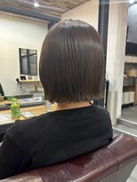 リドルヘアー 黒磯店(Riddle HAIR)&nbsp;タッセルボブ×透明感グレージュカラー