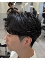 become men's hair 名駅EAST【10月3日 NEW OPEN(予定)】 毛流れセンターパート/ニュアンスパーマ/ナチュラル/名駅