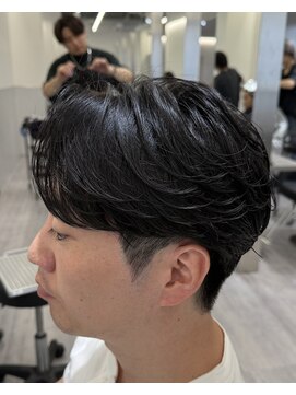 become men's hair 名駅EAST【10月3日 NEW OPEN(予定)】 毛流れセンターパート/ニュアンスパーマ/ナチュラル/名駅
