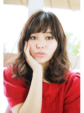 マーブルズ 横浜店(marbles) ロングミックスカール[横浜美容室30代40代50代]