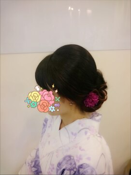 ラパン 美容室 大人かわいい浴衣ヘア