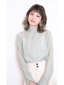 マウロア(MAULOA) 【MAULOA】ゆるふわパーマ オリーブカラー エアリー ボブ