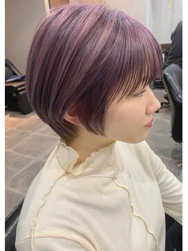 シャムオーツー 国分寺(CHAM:O2) 丸みショート/ラベンダー/ブリーチ/シャドールーツ