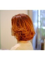 フルール(fleur)&nbsp;オレンジカラー×グラデーション×レイヤースタイル