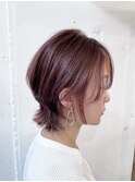 【フェイスフレーミング】ガーリーピンクショートウルフ♪
