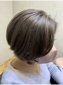 大人ショートボブ/マニッシュボブ/外ハネボブ/バニラベージュ
