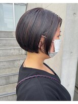 ユノ(juno)&nbsp;大人のコンパクトショートボブ！アッシュグレージュ