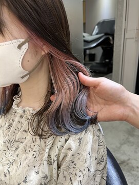 ロンド 表参道店(Lond) インナーカラー/イヤリングカラー/ピンクインナー/ラベンダー