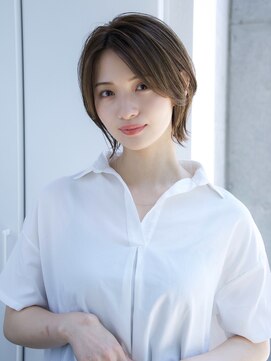 エインアンリー 表参道(AIN.ANLY.) 前髪なし外はねウルフボブ20代30代40代【AIN.表参道】川原大地