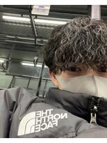 ツイストスパイラルパーマ波巻きスパイラルパーマツーブロック
