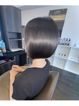 アールサロンプラスキャスパ 自由が丘(Rrsalon+CASPA) 【ツヤ髪】切りっぱなしボブ/ミニボブ/大人ボブ/高濃度水素Tr
