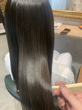 グラフ(GLaugh) 髪質改善ウルトワトリートメント×オリーブグレージュ