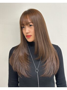 ベレーザ 渋谷(BELEZA) 5310透明感グレージュカラー艶髪ワンホンヘア韓国レイヤーロング