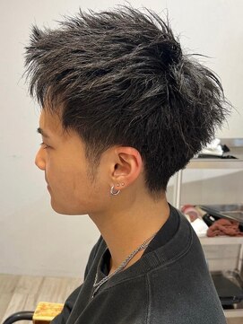 クラップス 横須賀中央店(CLAPS) ビジネスショートメンズマッシュツイストパーマツーブロック