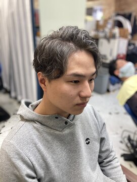 カットハウス パセリ ツイストスパイラルパーマ+ダブルカラー　　<理容室>/メンズ/