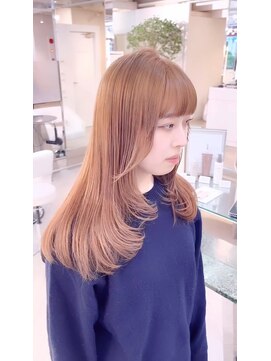 グラマシー アレックス(Gramercy alex) 縮毛矯正+黒染め履歴ブリーチWカラー