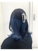【ALIVE 夕貴】こだわりのブルーインナーカラー