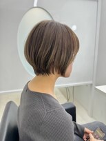 ジーナ 札幌(Zina)&nbsp;髪質改善＊ふんわりショート＊オリーブベージュ＊美髪