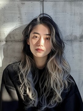 ネハス ナガオカ(nehus.nagaoka) バレイヤージュ/ブリーチ/こなれミディ/アンブレラカラー