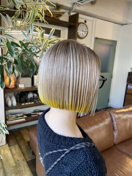 コレット ヘアー 大通(Colette hair) ミニボブ/裾カラー/デザインカラー