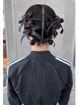 ロンド ボーイ 表参道(Lond BOY)&nbsp;イメチェン外ハネボブ美髪ワイドバングミディアムレイヤーカット