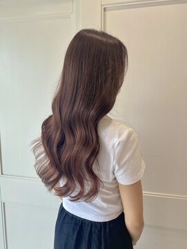 へアメイクワンプラス 四日市(HAIR MAKE ONEplus) 20代30代大人可愛いエクステグラデーションミルクティベージュ