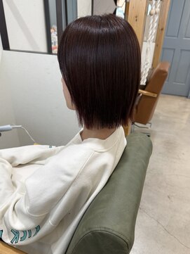 ニコ 四街道(nico) 切りっぱなしボブ/ピンクブラウン/四街道