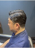 ビジネスフォーマル ツーブロックショート 七三オールバック