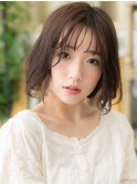 ■インナーカラーくせ毛風ゆるふわボブパーマ314浦和20代30代