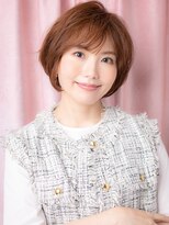 カバーヘア ブリス 上尾西口店(COVER HAIR bliss) ナチュラルブラウンニュアンスパーマ丸みショートY上尾30代40代