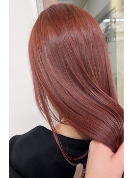 コクーン 辻堂(Cocoon) 美髪ロング×個性引き出すシャーベットオレンジ◎ 藤沢/髪質改善
