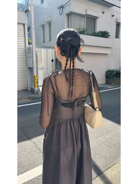 フランチェスカ(Francesca) #ヘアアレンジ　#カチモリヘア　#結婚式ヘアセット